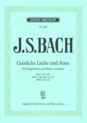 BACH - Geistliche Lieder und Arien - Voix haute