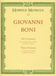GIOVANNI BONI 3 sonates