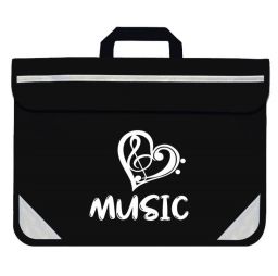 MAPAC - Cartable - duo music heart noir