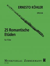 KOHLER - 25 études romantiques - Opus 66 - Flûte