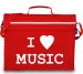 MAPAC - Cartable - I love music - rouge