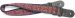 STAGG - Courroie guitare nylon tissé rouge